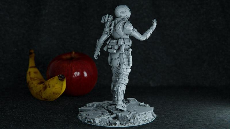 Bangalore Mythic skin from Apex Legends stl file