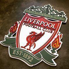 Liverpool soccer team double layer laser cut shield