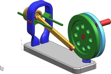 Wheel-piston assembly