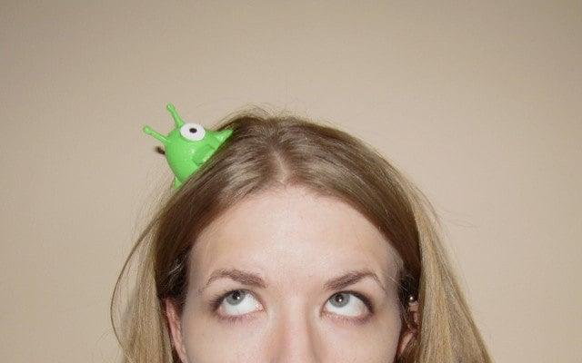 Brain Slug Hair Clip