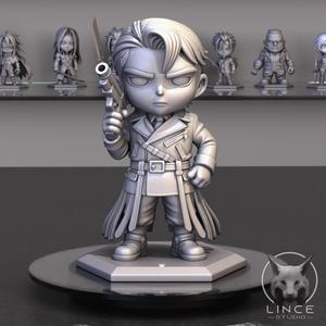 Rufus Shinra. Final Fanatasy 7. Chibi style.