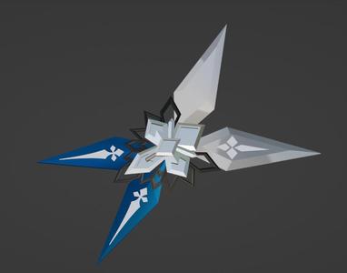 GENSHIN IMPACT - EULA HAIR ACCESSORIES 3D PRINTER FOR COSPLAY