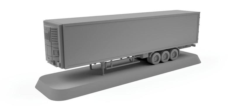 Realistic Cargo Truck Trailer 3D Model - Realistic Cargo Truck Trailer 3D Model