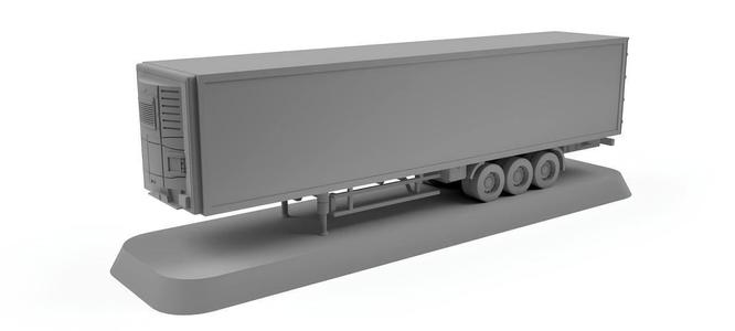 Realistic Cargo Truck Trailer 3D Model - Realistic Cargo Truck Trailer 3D Model