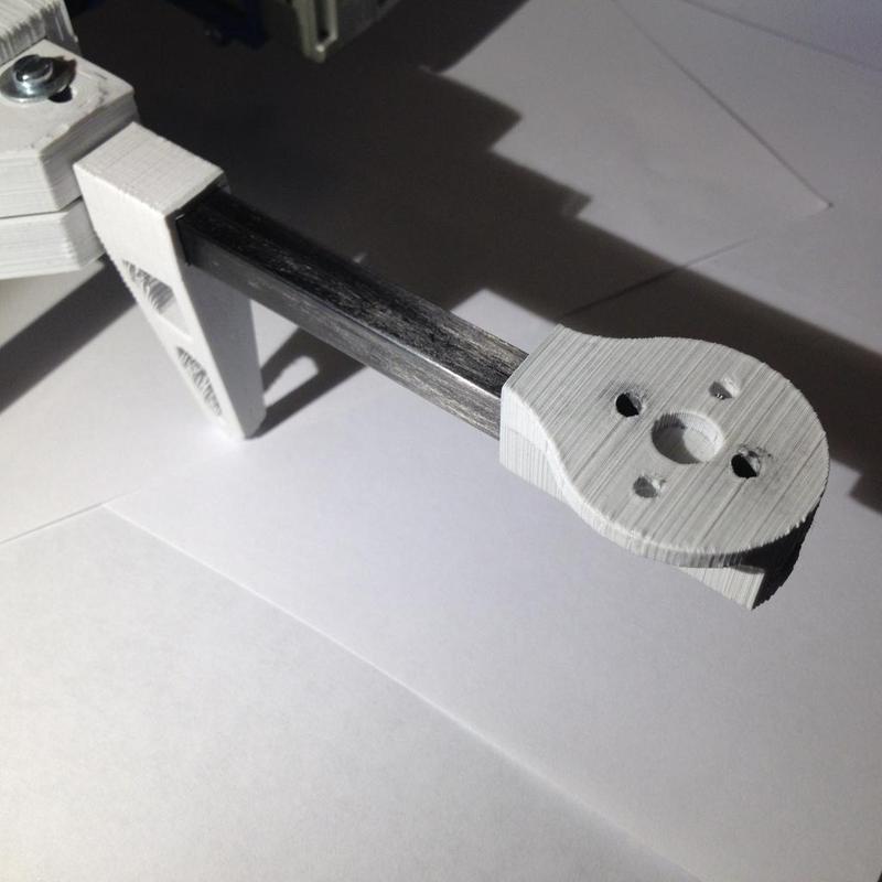 Motor mount + Landing legs for 10mm square tube