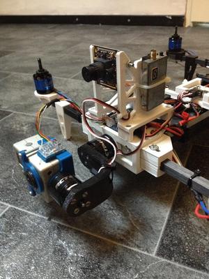 GoPro hero 2 brushless gimbal made for intensewalkera H-copter