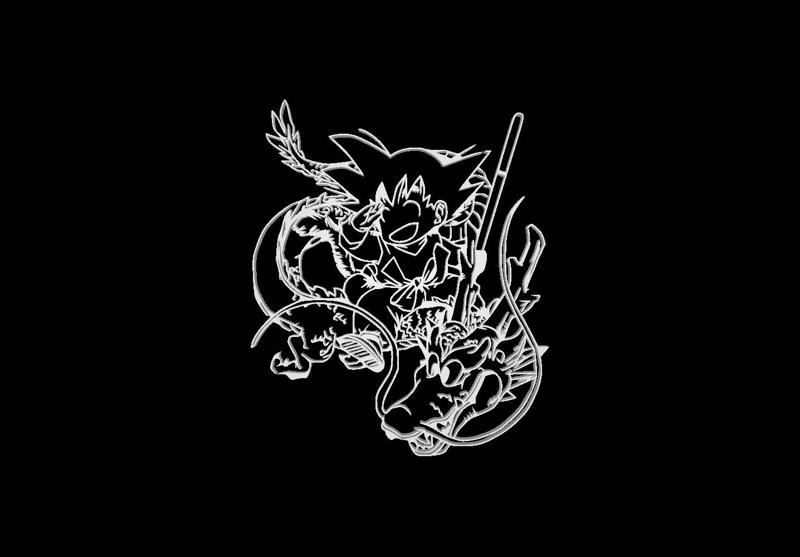 kid Goku dragon ball wall art