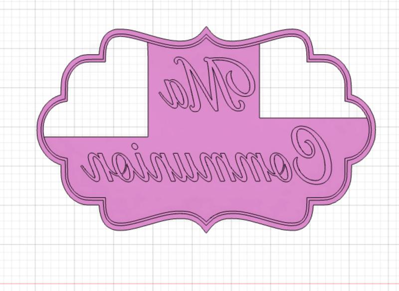 cutter and stamps "My communion".