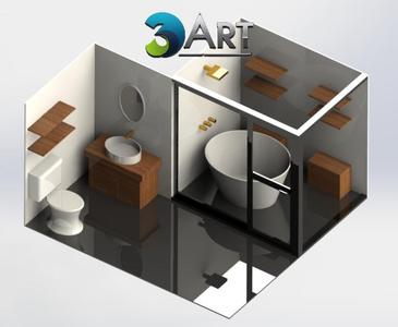 Bathroom for dollhouse