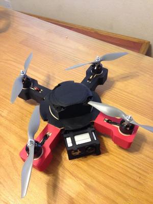 Covers and GoPro Camera Attachment for Small Phrai Wood QuadCopter