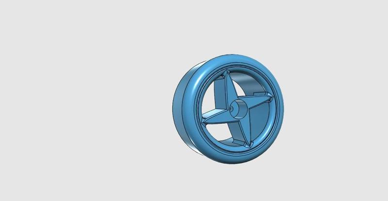 Mini mad 1-18 scale size rc drift wheel.