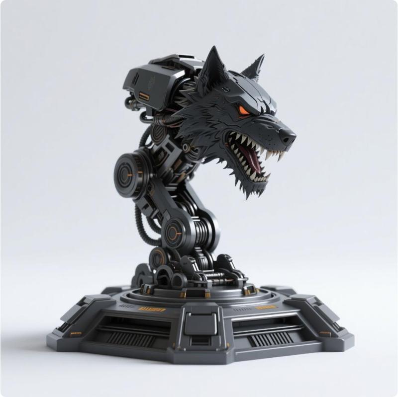 Wolf-headed mech