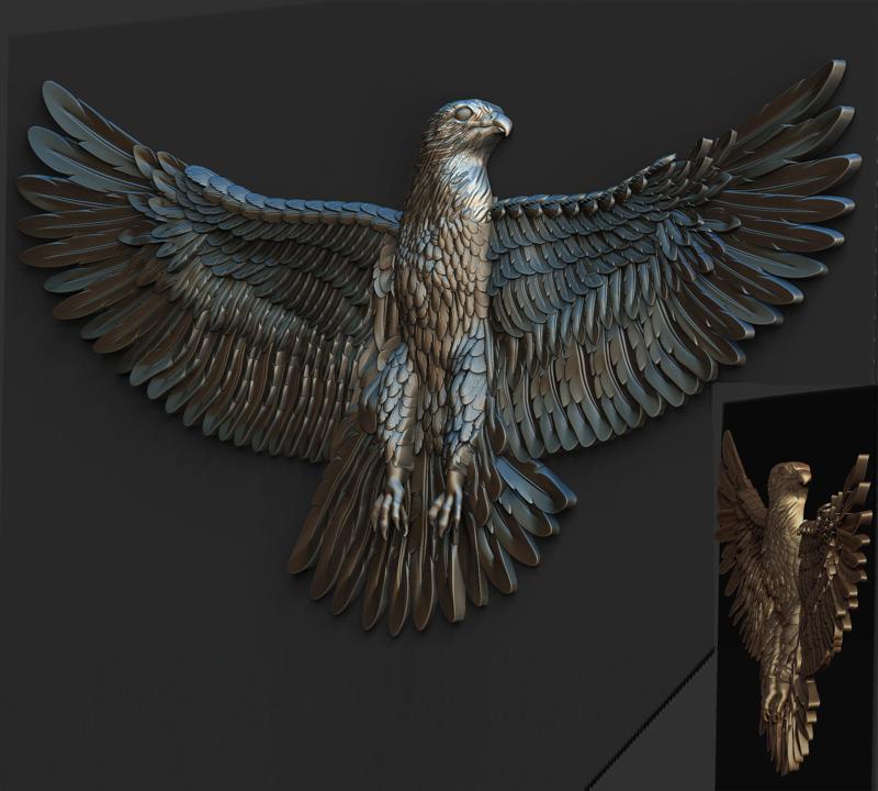 Eagle low relief
