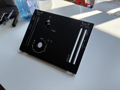 Heating/air conditioning panel suitable for Mercedes R107 / W107 | Heating/air conditioning panel suitable for Mercedes R107 / W107