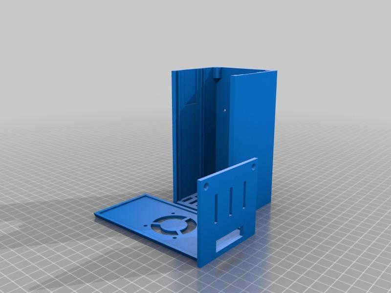 RAMPS 1.4 enclosure for i3 single sheet frame.