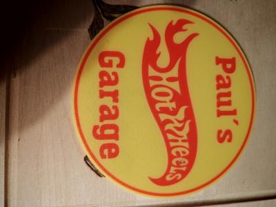 Customizable HotWheels Sign
