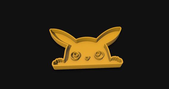 Pikachu cookie mold