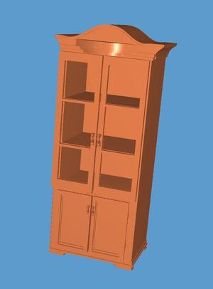 Baroque style sideboard, for plates, or display cabinet