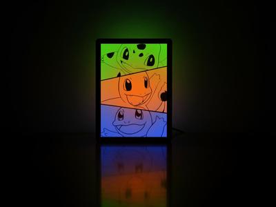 Pokémon Gen 1 Starters Lightbox