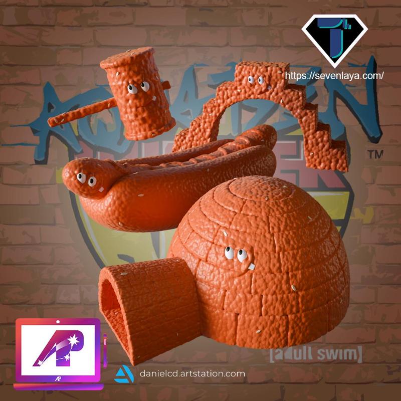 Aquateen Meatwads forms 4 in 1 Color pack B