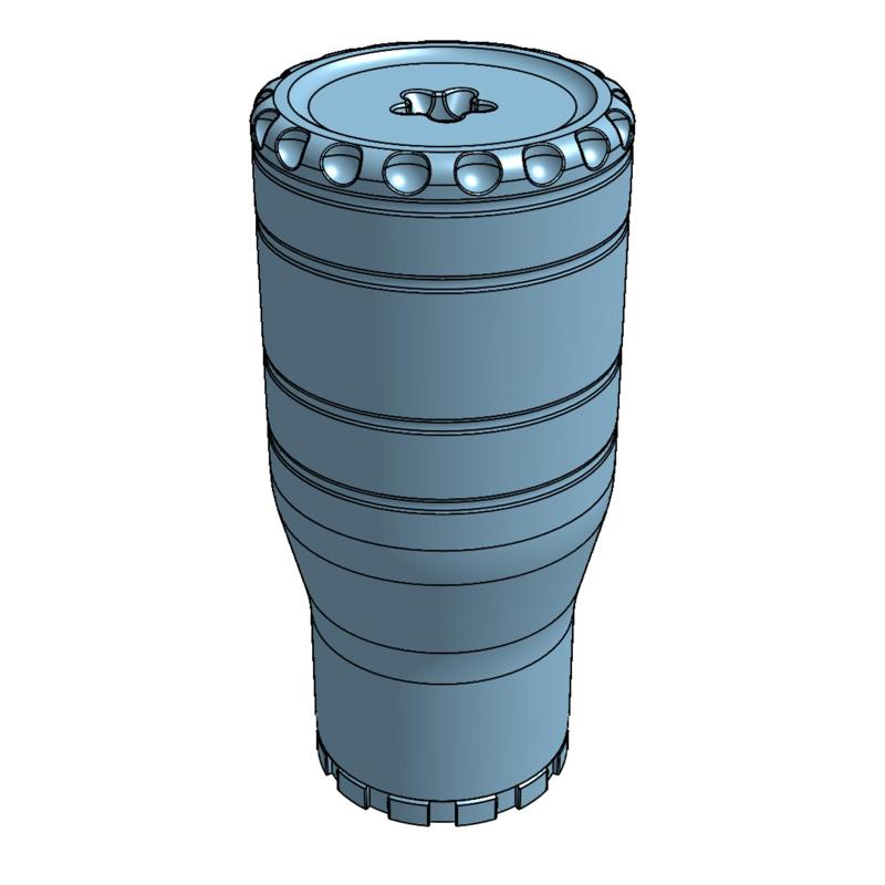 Airsoft YHM Fat Cat Suppressor Replica
