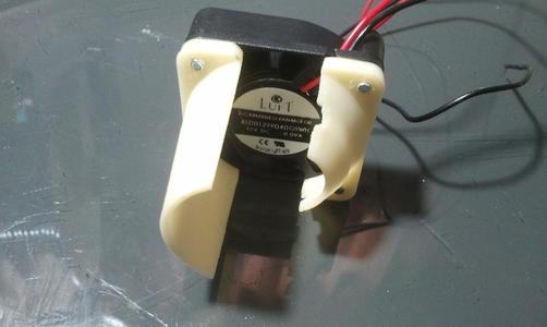 Deflector and 40 mm fan support for Prusa i2