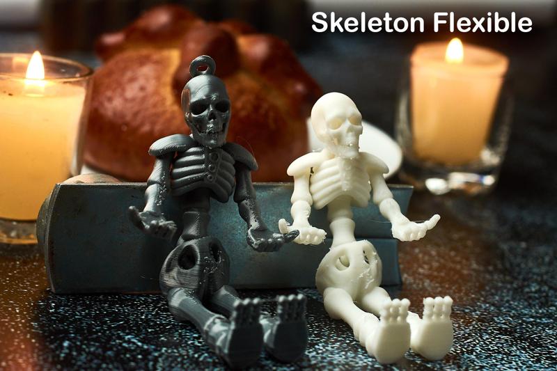 flexible skeleton, halloween