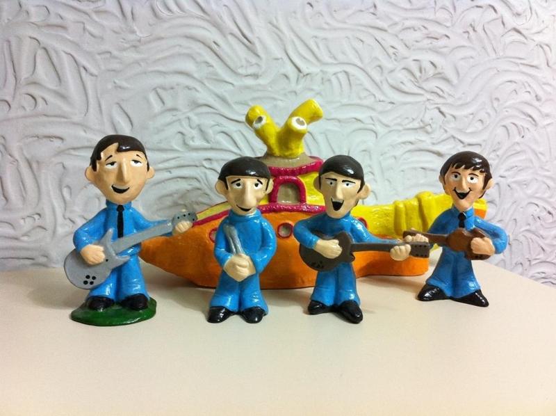 The Beatles and Yellow Submarine - clay-to-3d-scan