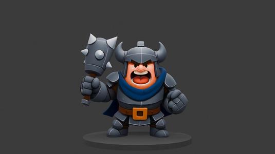 Mega Knight from Clash Royale