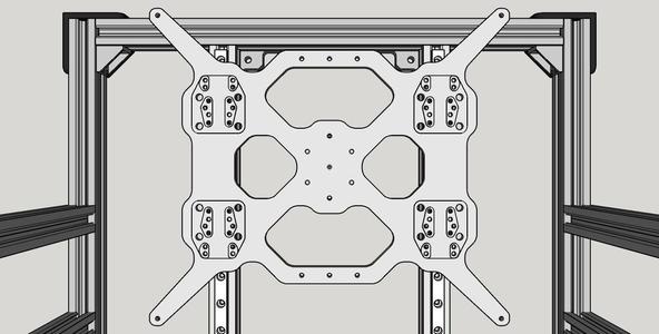 [Cyber Type-R] Bed Carriage For Ultimaker Heatbed (5mm 6061 Aluminium)