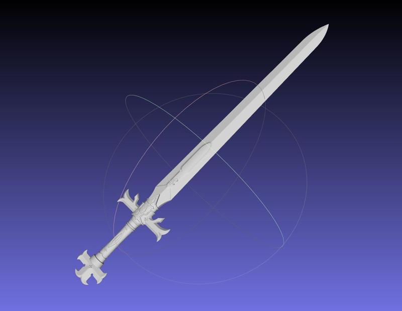 Sword Art Online Alicization Alice Sword Printable Assembly