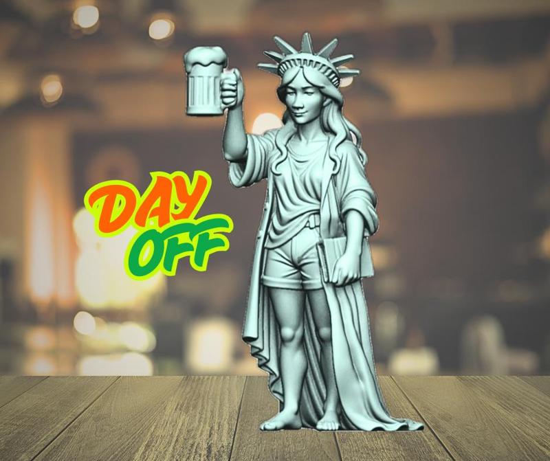 Day off Liberty Statue , dia libre lady liberty