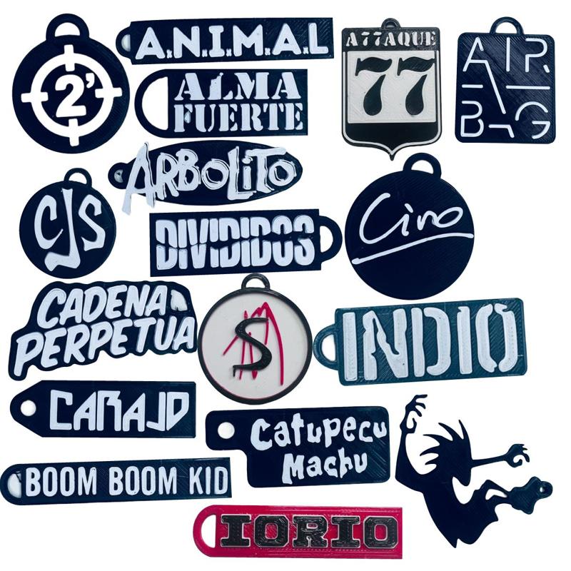 Key rings of Argentine bands