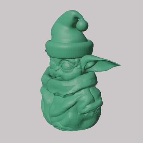 Baby Yoda 3d Santa Claus Christmas hat