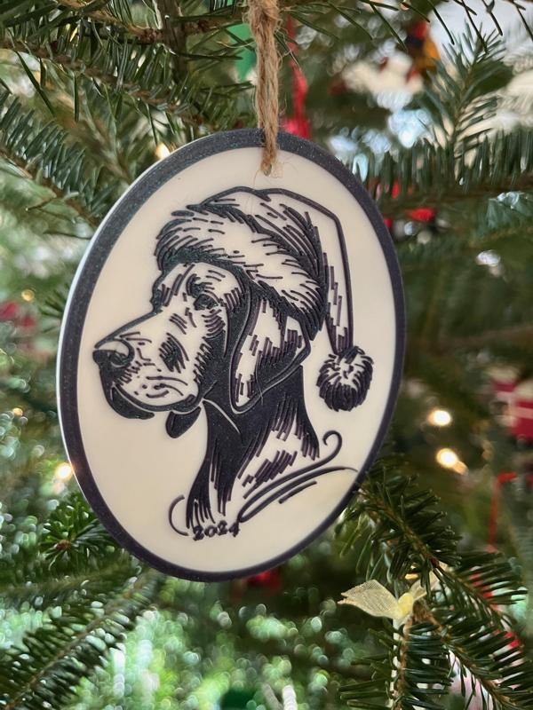 Vizsla Ornament 2024