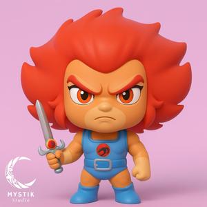 Lion‑O Chibi – Leader of the ThunderCats 🐾⚔️ | 3D Collectible Figure