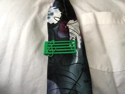 musical clef tie clip, hair decoration and book mark