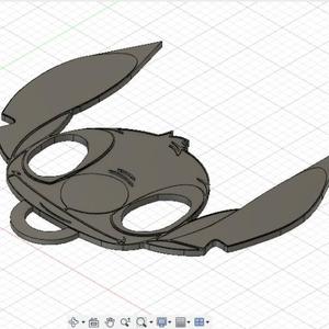 Self-defense stitch keychain