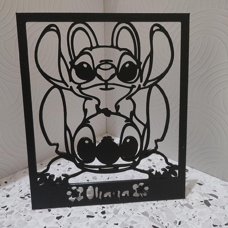 Stitch and Angel decorative painting / Stitch and Angel decorative painting