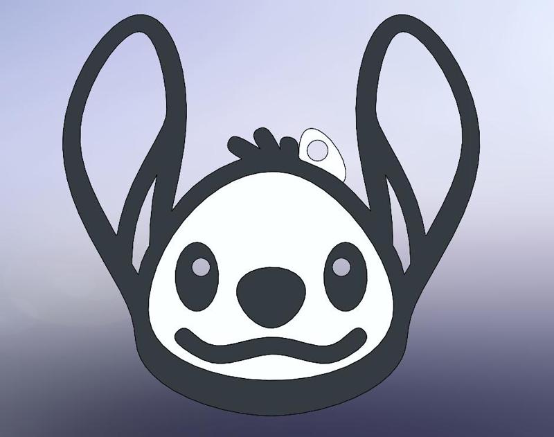 Stitch Keychain Disney character