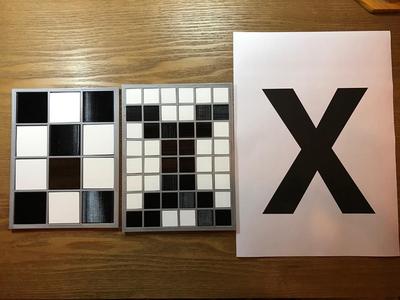 Bitmap Pixels Grid Model