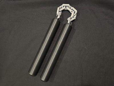 Cosplay TPU Nunchucks W/ TPU Chain - Nunchaku
