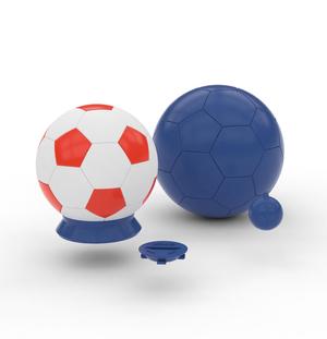 Soccer ball money box - Soccer Ball Money Box - Key ring - Handball size - Soccer Ball Money Box