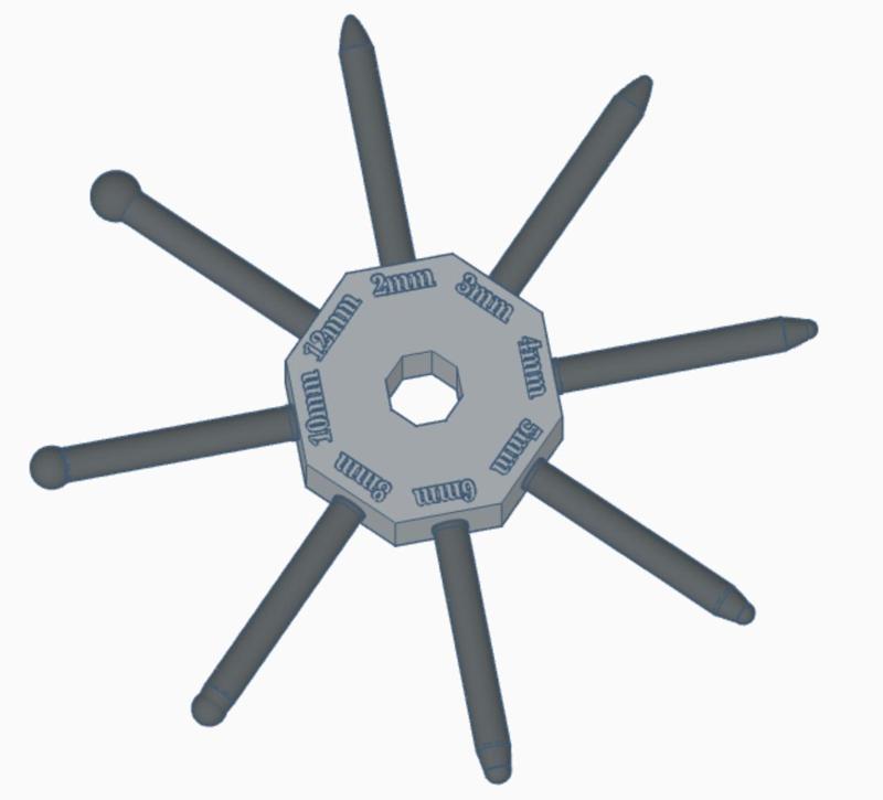 Pointillism star 8 points - Dotting tool