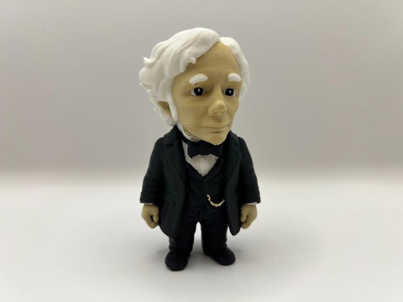 Michael Faraday figurine