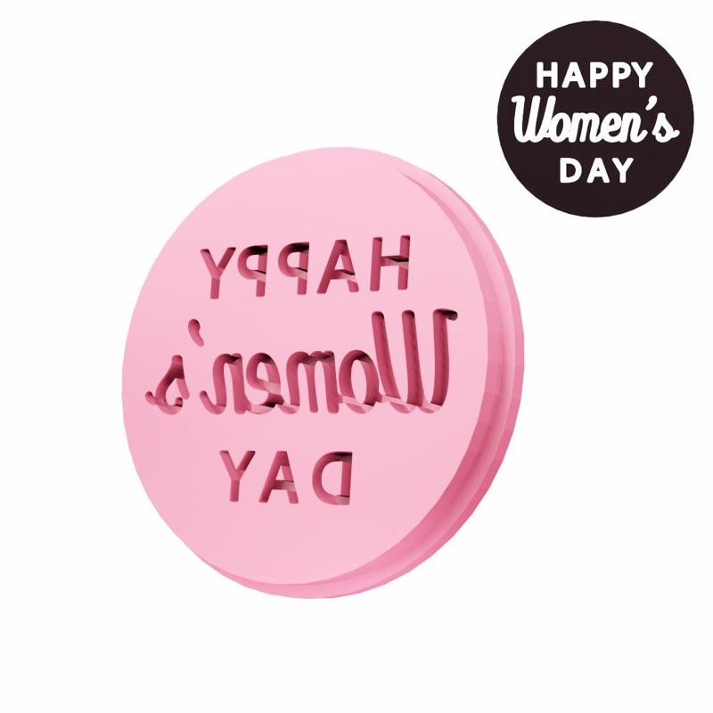Happy Women's Day Press Stamp