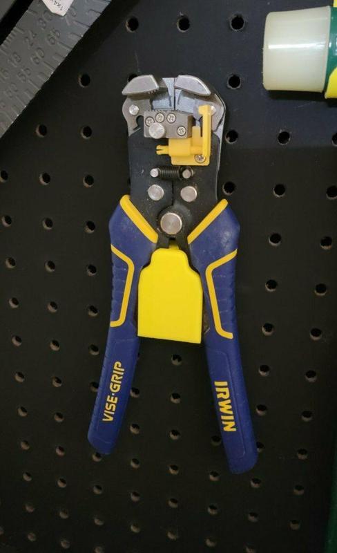 Irwin Vise Grip wire stripper pegboard mount