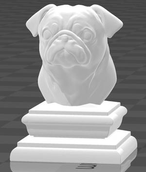 Pug Bust