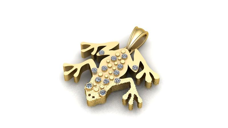 Frog Pendant   3D printable model