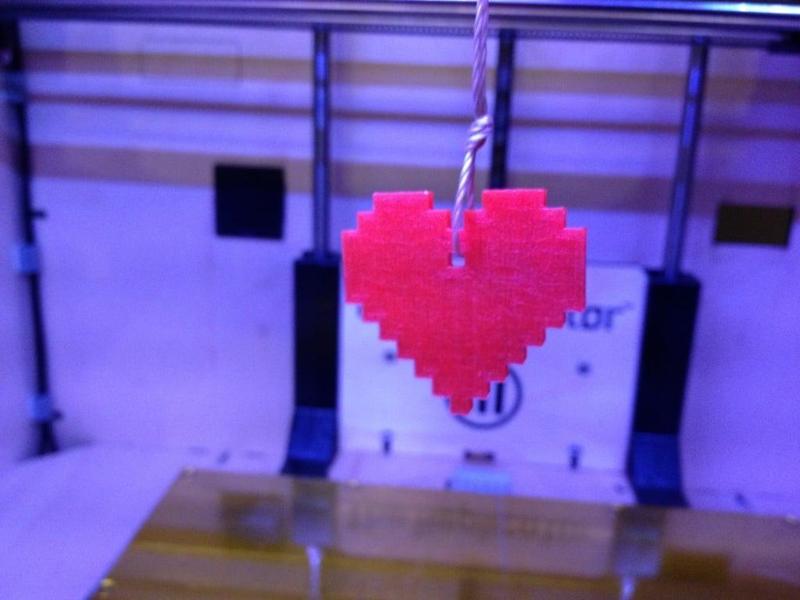 8 Bit Heart Charm